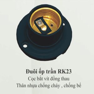 Đuôi ốp trần RK23 Đen