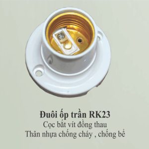 Đuôi ốp trần RK23 Trắng